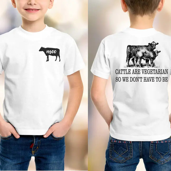 Cattle Are Vegetarian Kids Tee