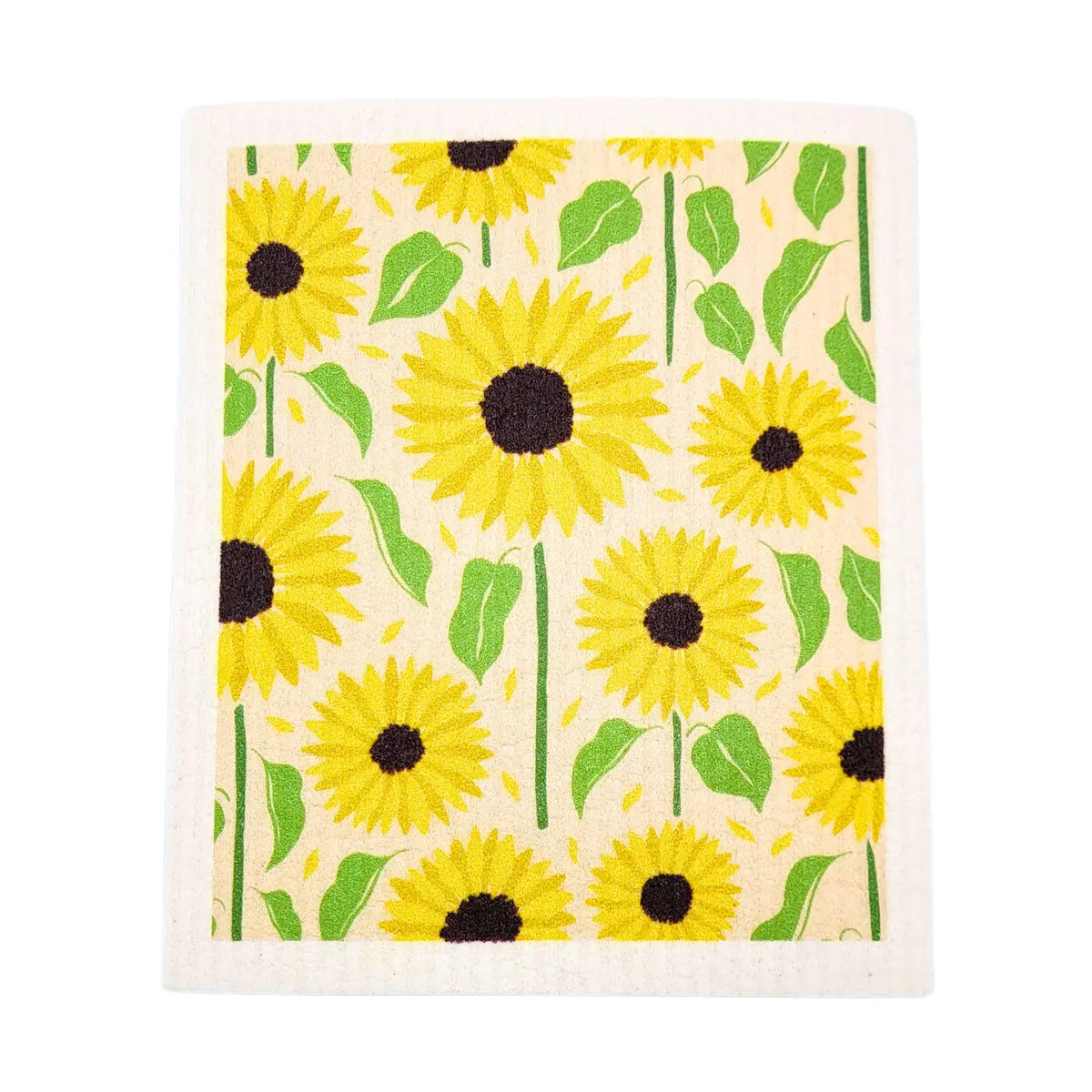 Sunflower Patterned Swedish Dishcloth