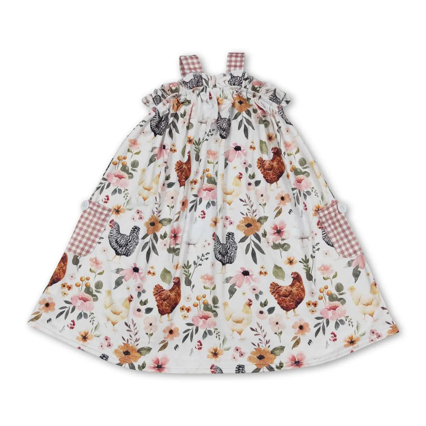 Girls Chicken Toddler Dress