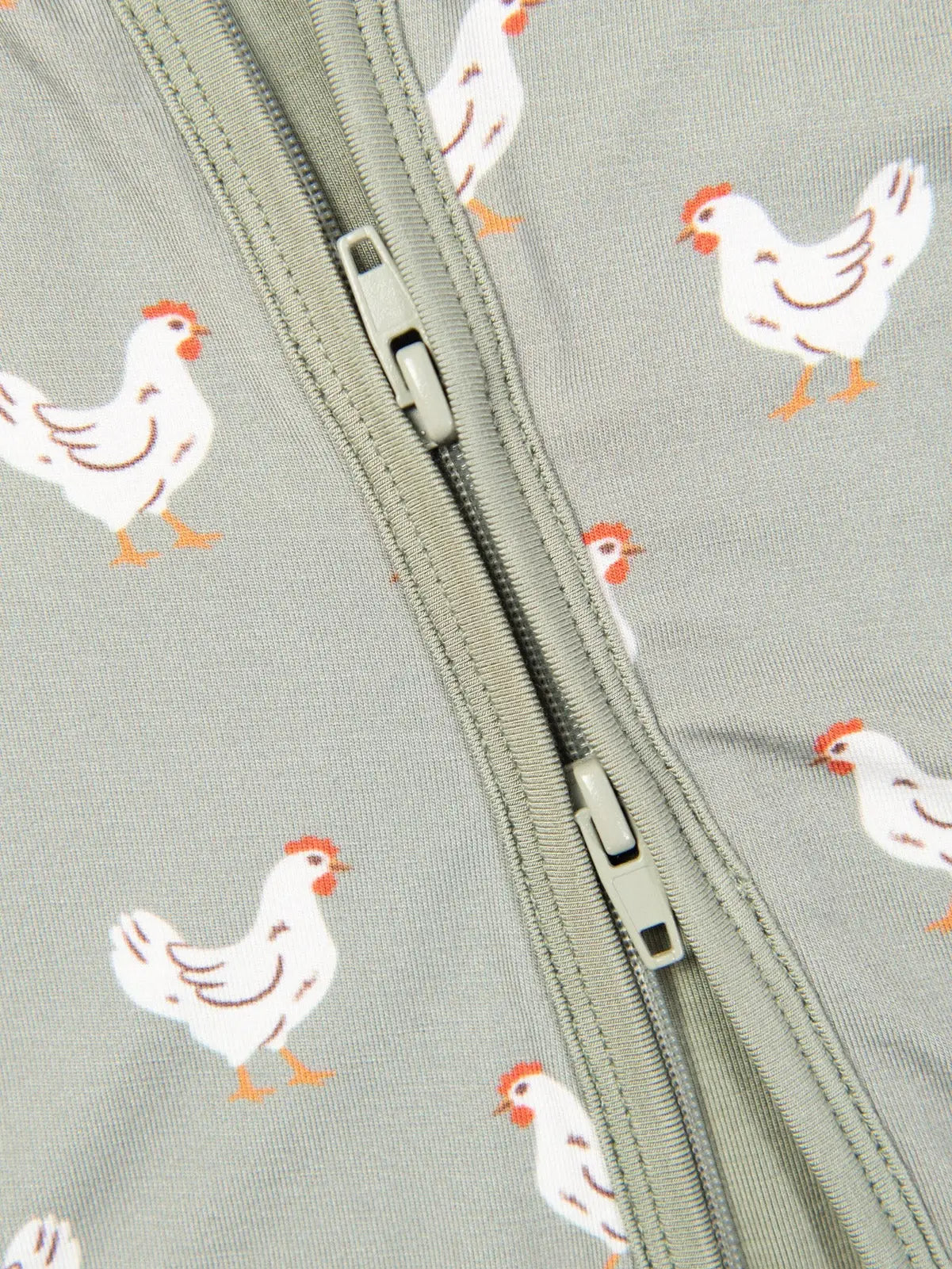 Sage Chickens Bamboo Baby Zippy