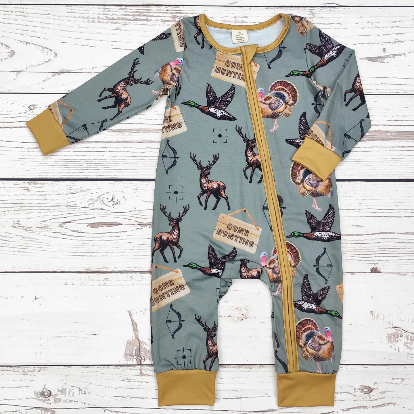 Baby Boy Gone Hunting Zippy Sleeper