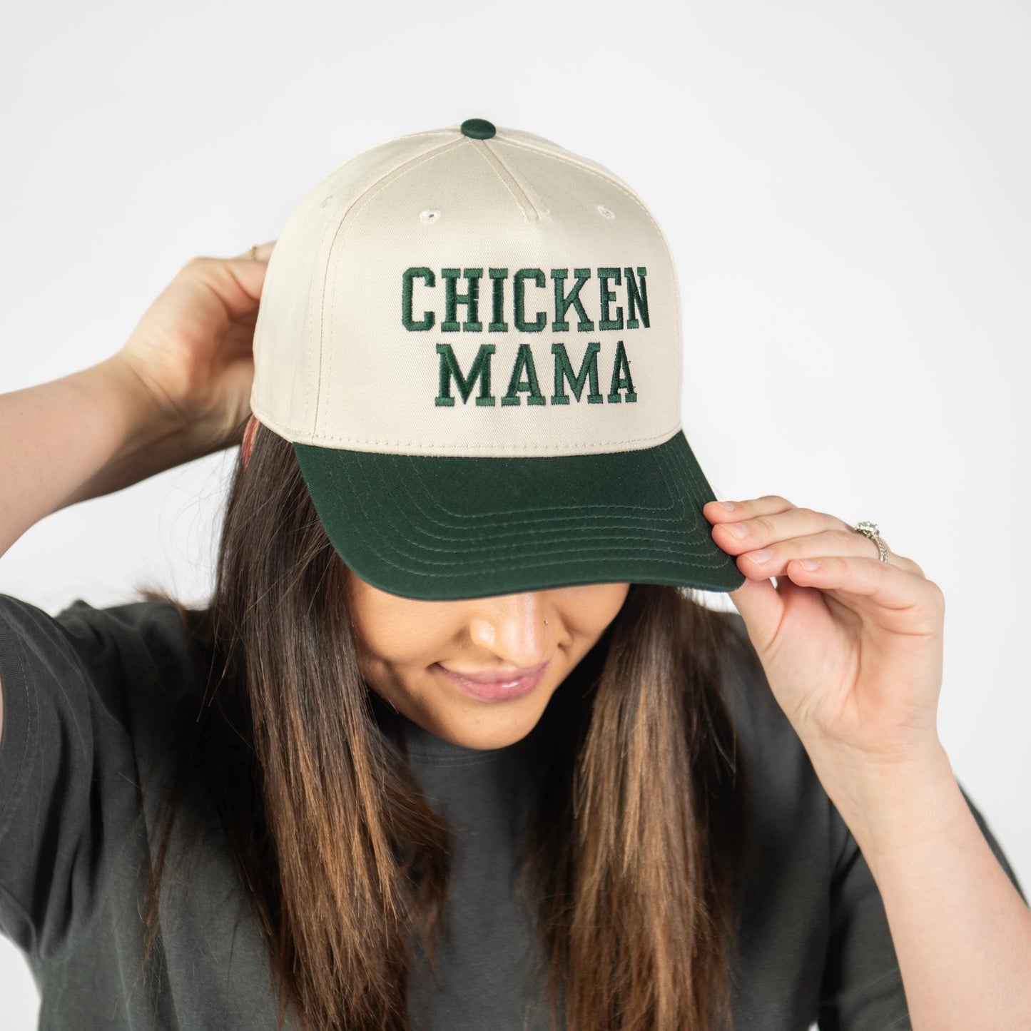Western 'chicken Mama' Women's Embroidered Trucker Hat