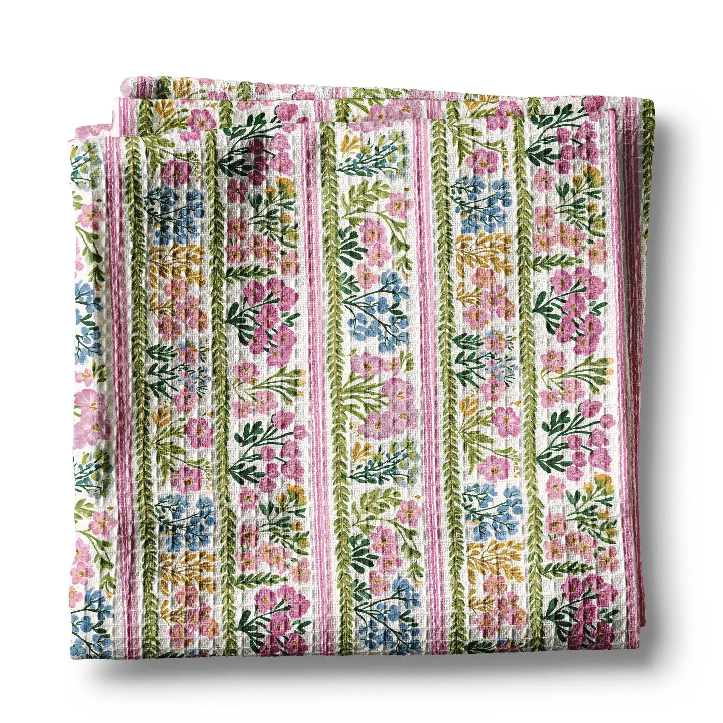 Floral Waffle Kitchen Towel