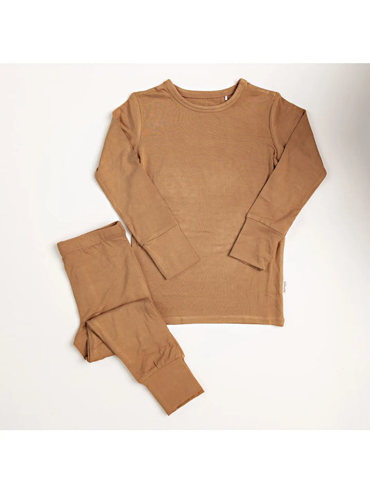 Bamboo Toddler Two-Piece Pajama Camel