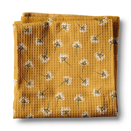 Boho Floral Waffle Kitchen Towel