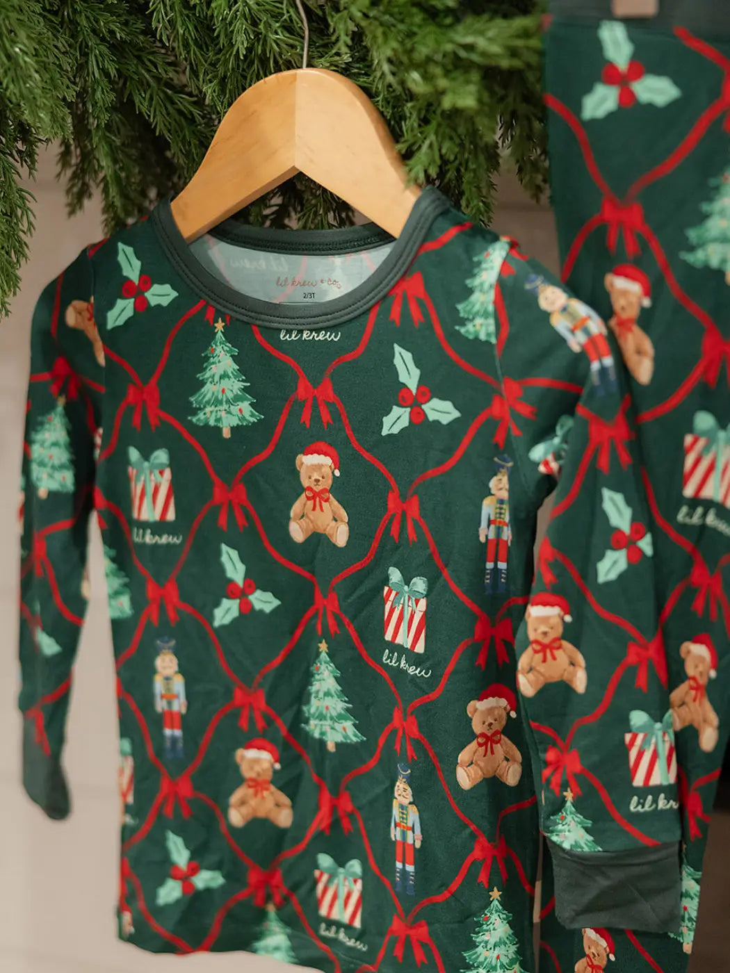 Bear-Y Christmas Two Piece Bamboo Pajamas