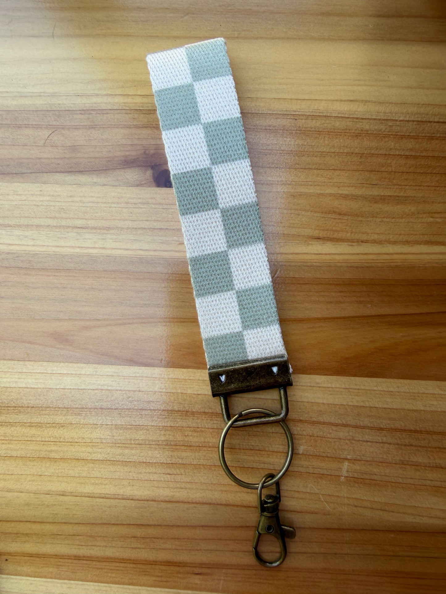 Canvas Wristlet Lanyard Keychain